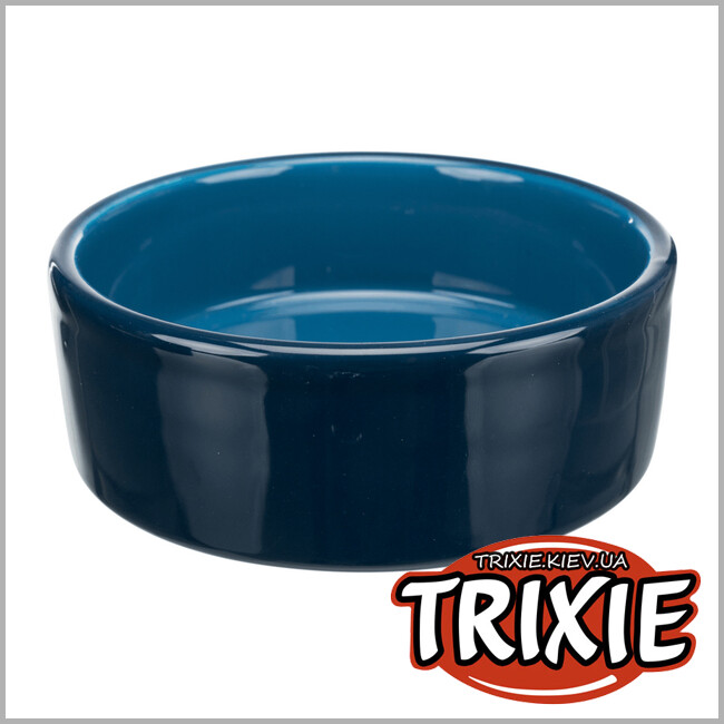 ТРИКСИ Украина - Керамическая миска TRIXIE (0.3л/ø 12см,синий)