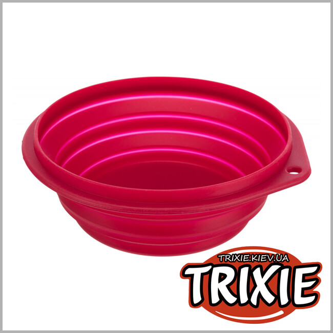 ТРИКСИ Украина - Миска дорожная для собак TRIXIE (Размер: 1л/18см)