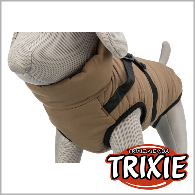 ТРИКСИ Украина - Попона зимняя с подтяжкой Trixie 680381 "Pirou", ХS: 27см, песок