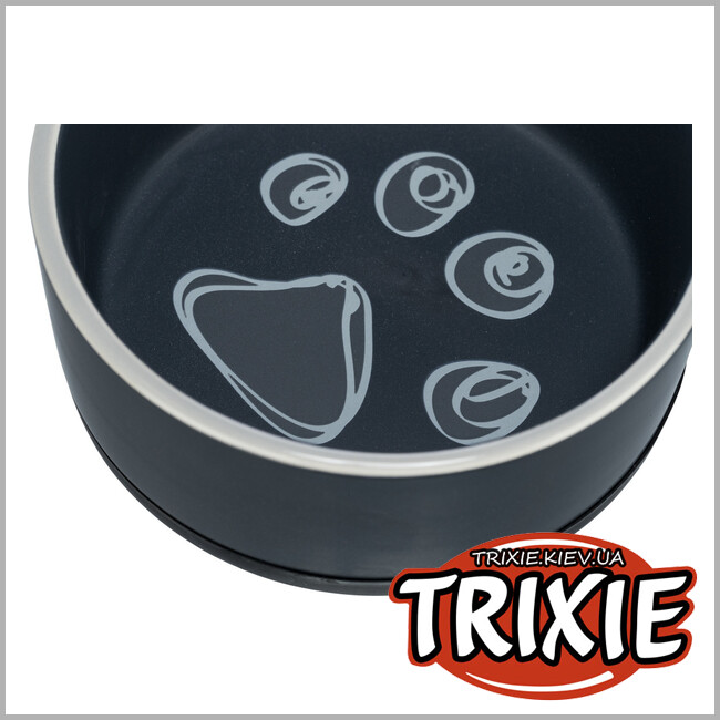 ТРИКСИ Украина - Миска керамическая на резиновом основании Trixie Jimmy ( 0.75л / 16см)