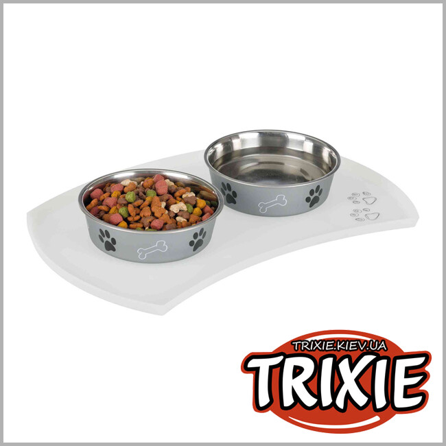 ТРИКСИ Украина - Коврик под миску Trixie Place Mat (силикон 48*27 cм синий)