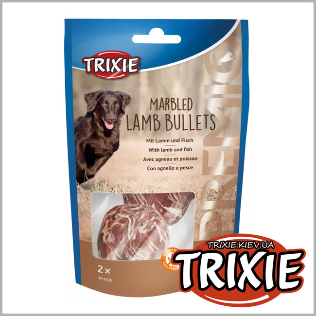 ТРИКСИ Украина - Мраморная баранина Trixie PREMIO Marbled Lamb Bullets (баранина 50g)