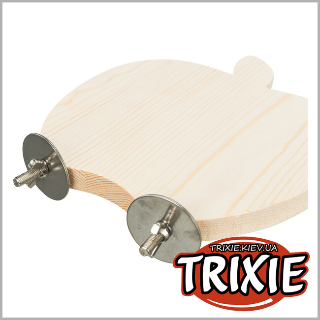 ТРИКСИ Украина - Площадка-укрытие Trixie 62164 в форме яблока для птиц (дерево), 21х17см