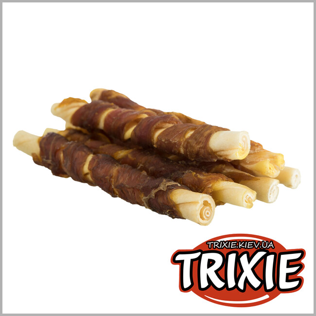 ТРИКСИ Украина - Лакомство для собак Trixie 31388 DENTA fun для чистки зубов буйвол 5шт, 12см/70г