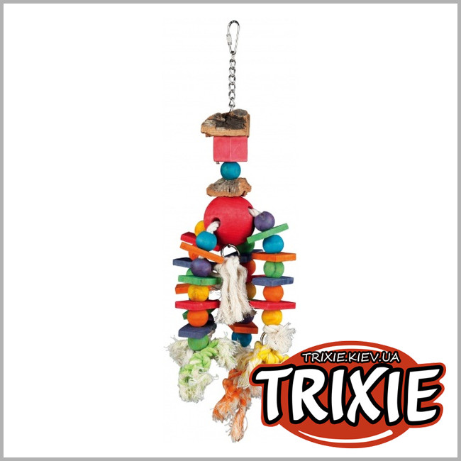 ТРИКСИ Украина - Игрушка для птиц Trixie Wooden Toy ( дерево 35cm )