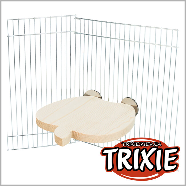 ТРИКСИ Украина - Площадка-укрытие Trixie 62164 в форме яблока для птиц (дерево), 21х17см