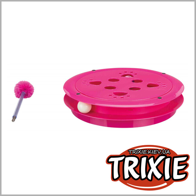 ТРИКСИ Украина - Игрушка для кота TRIXIE Scratch & Catch с драпаком (35х7 см, розовый)