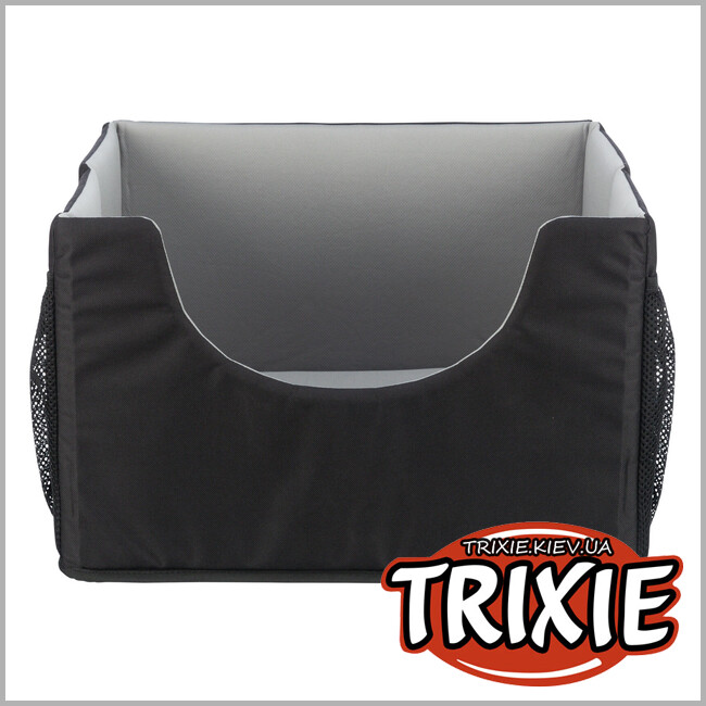 ТРИКСИ Украина - Автокресло для собак, Trixie 13177 45х28х40см, черный/серый