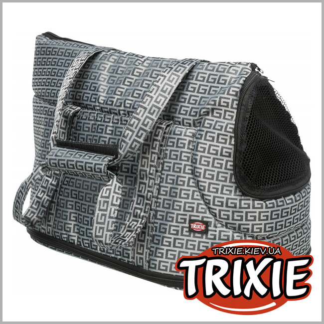ТРИКСИ Украина - Сумка переноска Trixie Riva Carrier (жаккард 26*30*45см серебро)