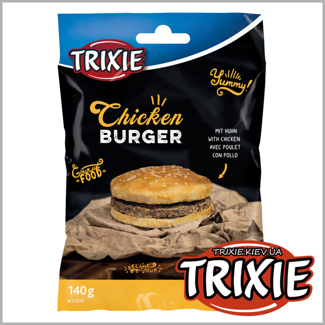 ТРИКСИ Украина - Лакомство для собак Trixie 31505 Chicken Burger бургер с курицей 140г