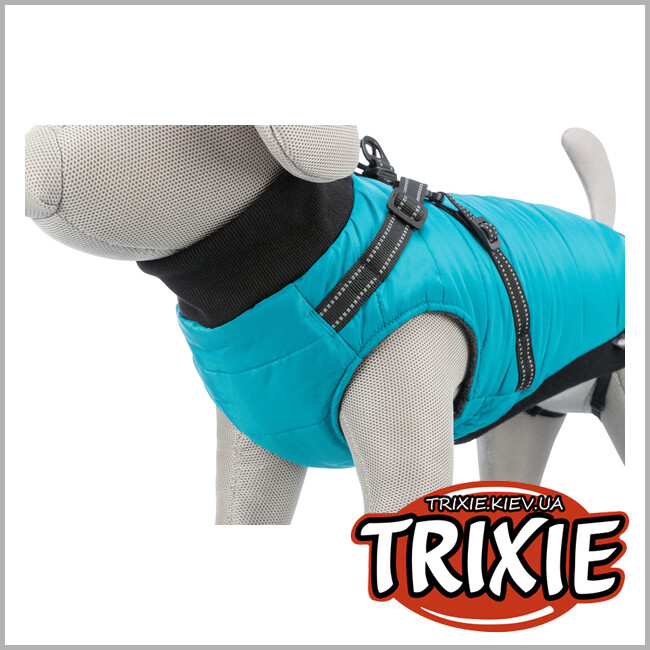 ТРИКСИ Украина - Попона для собак с подтяжкой Trixie 680351 "Pontis" со подтяжкой, XS: 27см, аква