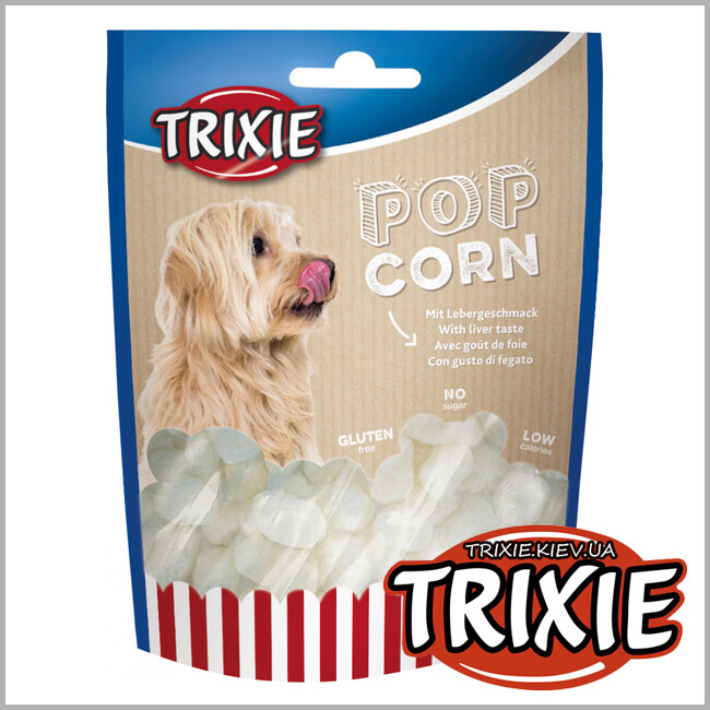 ТРИКСИ Украина - Попкорн со вкусом печени Trixie Popcorn (печень 100g)