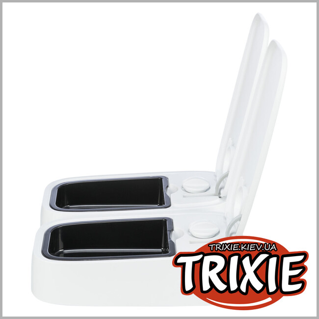 ТРИКСИ Украина - Кормушка автоматическая Trixie TX2 Automatic Food Dispenser (2*300ml / 27*7*24cm)
