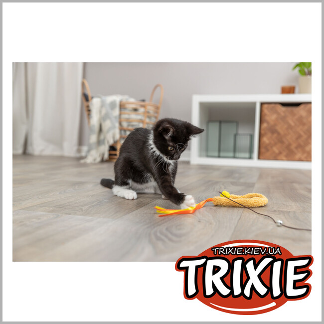 ТРИКСИ Украина - Удочка-дразнилка Trixie 41194 (пластик/плюш), 40см