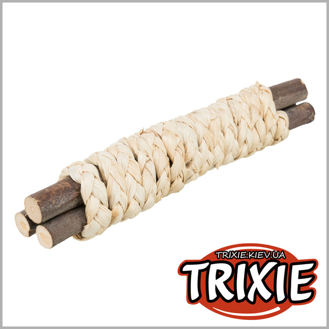 ТРИКСИ Украина - Деревянные палочки с соломой TRIXIE (15х3см)