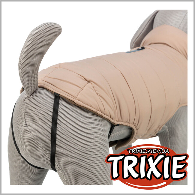 ТРИКСИ Украина - Попона для собак Trixie 680362 зимняя "Lesmon", ХХS: 24см, пудровый
