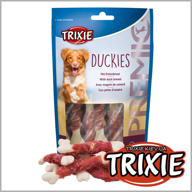 ТРИКСИ Украина - Лакомство для собак Trixie 31538 PREMIO Duckies утка 100г