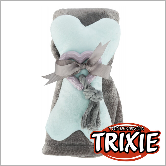 ТРИКСИ Украина - Набор для щенков Trixie Junior Puppy Set (одеяло + 2 игрушки)