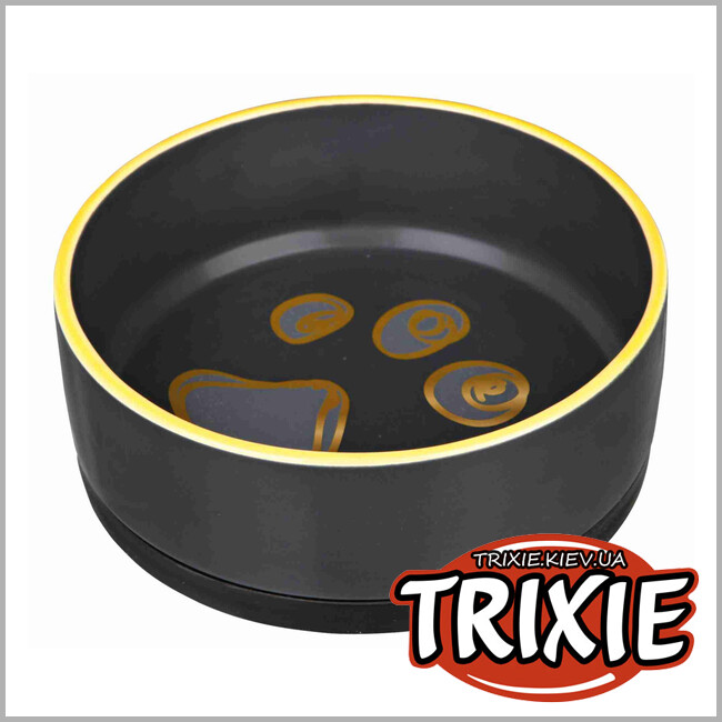 ТРИКСИ Украина - Миска керамическая на резиновом основании Trixie Jimmy ( 0.75л / 16см)
