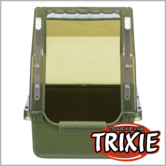ТРИКСИ Украина - Купальня-домик для птиц Trixie 54035, 16х22х16см, оливково-зеленый (пластик)