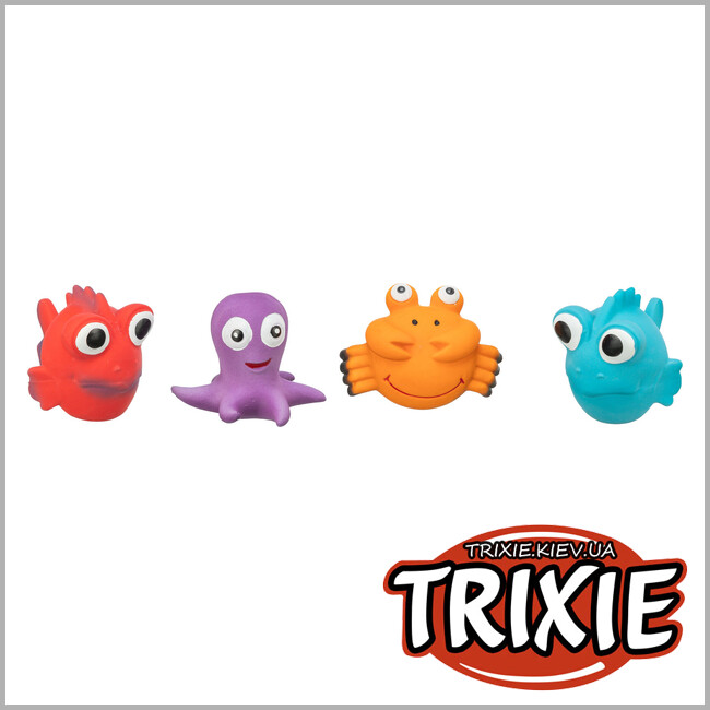 ТРИКСИ Украина - Игрушка Trixie 35524 для собак Морские животные латекс 9–12 см