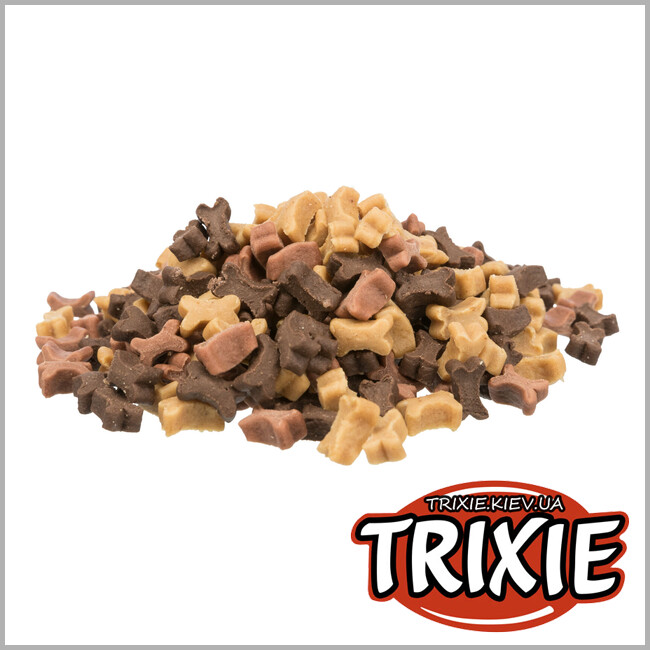 ТРИКСИ Украина - Лакомство для собак Trixie 31518 Junior Soft Snack Bones с курицей, бараниной и лососем 140г