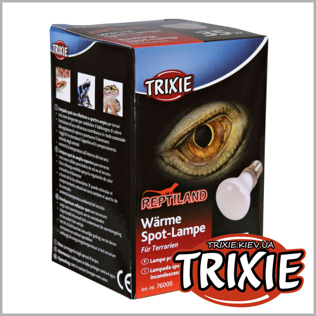 ТРИКСИ Украина - Лампа грелка рефлекторная тропическая TRIXIE Basking Spot-Lamp (35 Вт)
