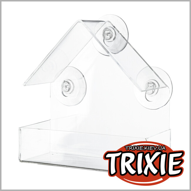 ТРИКСИ Украина - Кормушка для оконного стекла Trixie (прозрачный, 225 ml/15*15*6 cm)