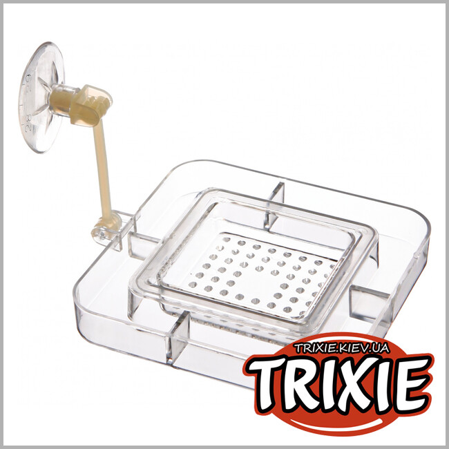 ТРИКСИ Украина - Кормушка для рыб TRIXIE, квадратная с дном (7 × 7 см)