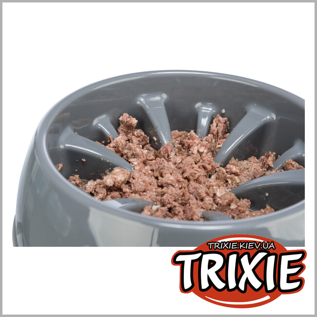 ТРИКСИ Украина - Миска для медленной еды Trixie Slow Feeding Plastic Bowl (0.3L/16сm)