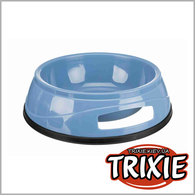 ТРИКСИ Украина - Нескользящая миска Trixie Plastic Bowl (пластик 1500 mL/20см)
