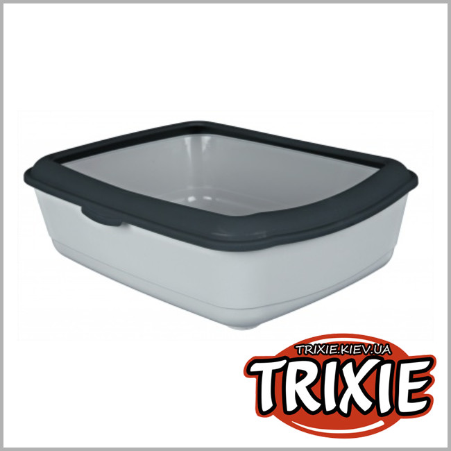 ТРИКСИ Украина - Туалет для котов TRIXIE - Classic (Цвет:серый, Размер:47х37х15см)