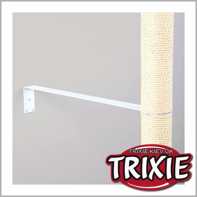 ТРИКСИ Украина - Крепёж на стену для установки домов для кошек TRIXIE (Размер: 68 × 10 × 5/8 см)