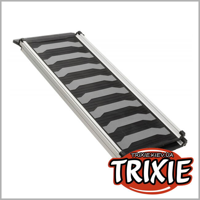 ТРИКСИ Украина - Пандус складной Petwalk-TRIXIE (40 х 102–170 см, 6,2 кг, до 100 кг, черный/серый)