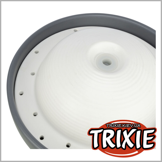 ТРИКСИ Украина - Фонтан для собак Trixie 24448 Vital Dome керамический 1,5л 20х10х20 см серо-белый