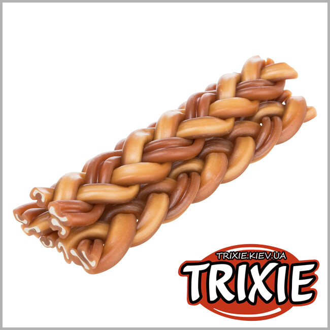 ТРИКСИ Украина - Жевательная коса Trixie 27648 из бычьего пениса(курица), 15см,35гр(2шт/уп)