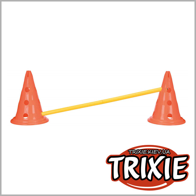 ТРИКСИ Украина - Набор препятствий Dog Activity-TRIXIE (пластик, 23 × 30см/78см, оранж/жёлтый)