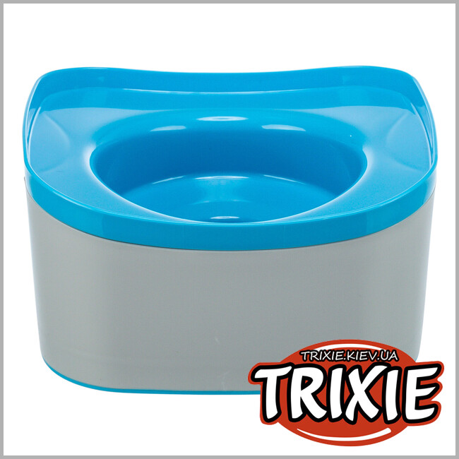 ТРИКСИ Украина - Миска для путешествий Trixie 24601 "Strong", 21х11х21см, темно-серый/петроль