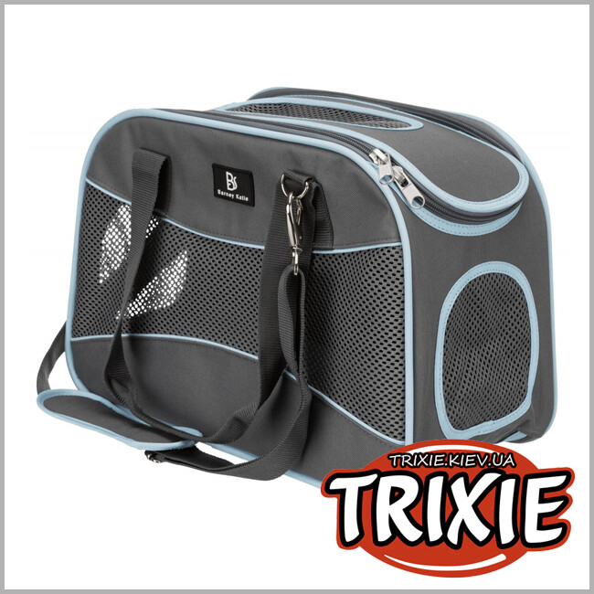 ТРИКСИ Украина - Cумка-переноска Alison-TRIXIE (20х29х43 см, серый/синий)