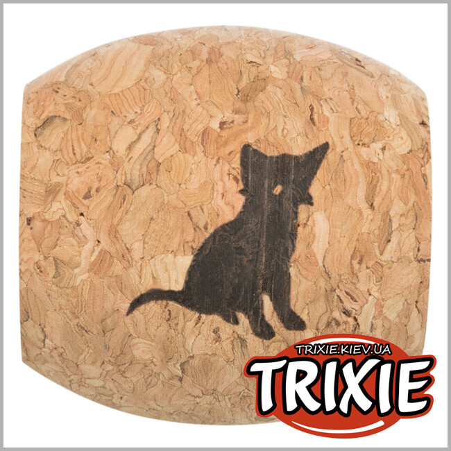 ТРИКСИ Украина - Игрушка-бочка для животных Trixie 45710 из коры, 4см