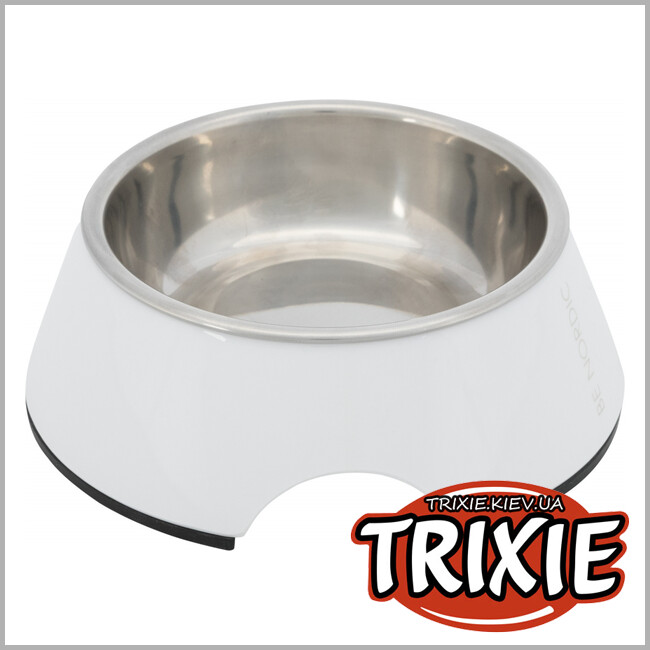 ТРИКСИ Украина - Миска BE NORDIC-TRIXIE (меламин, 0.2л/14см, белый)