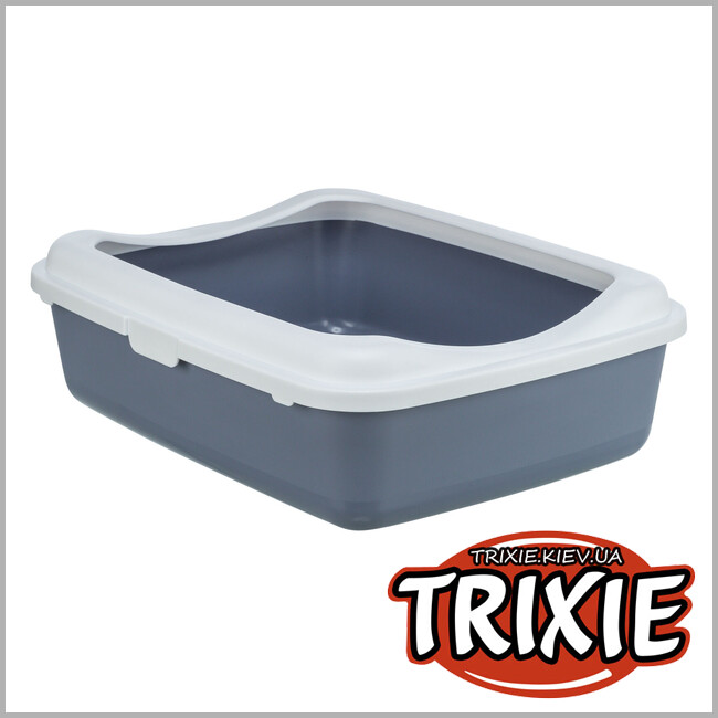 ТРИКСИ Украина - Туалет для кота Trixie 40187 "Classic", 37х15х48см, фиолетовый/белый
