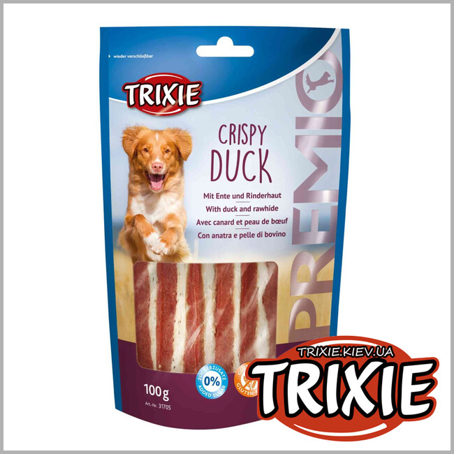 ТРИКСИ Украина - Лакомство для собак Trixie 31705 Crispy Duck утка 100г