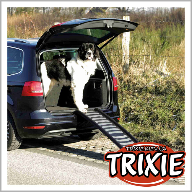 ТРИКСИ Украина - Трап раскладной TRIXIE (TRP 39*160см до 70 кг, черный/серый)