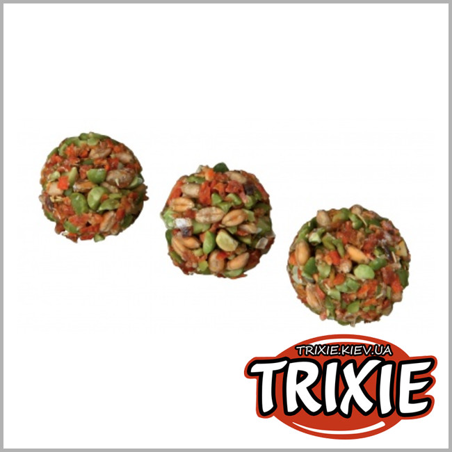 ТРИКСИ Украина - Шарики для грызунов TRIXIE (Вкус: морковь+горошек)