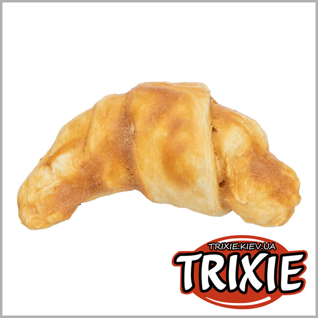 ТРИКСИ Украина - Круассан для собак Trixie Denta Fun (коллаген/курица), 8см, 2шт/80гр