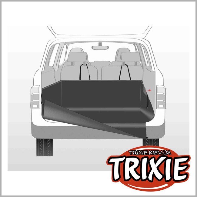 ТРИКСИ Украина - Защитный чехол от животных Trixie 1314 для автомобильного багажника черный полиэстер 164х125 см