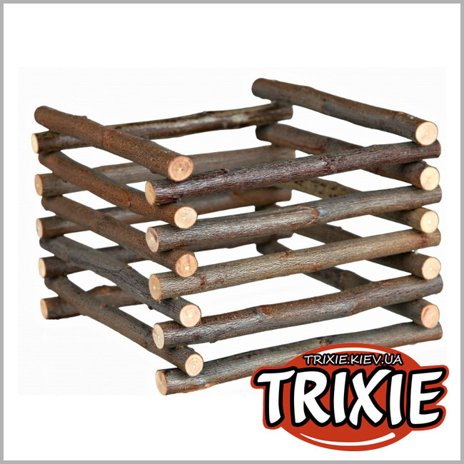 ТРИКСИ Украина - Контейнер для сена и травы TRIXIE (натуральное дерево 15*11*15)