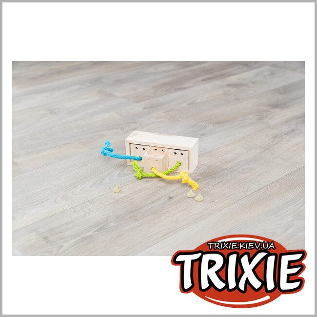 ТРИКСИ Украина - Деревянная игрушка TRIXIE для лакомств Куб (16х6х7 см)