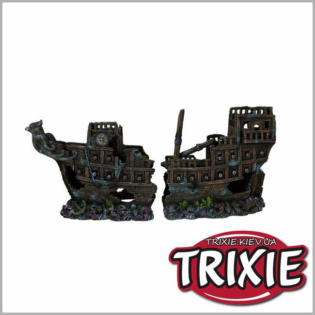 ТРИКСИ Украина - Грот для рыб TRIXIE- Обломки корабля, 57 см